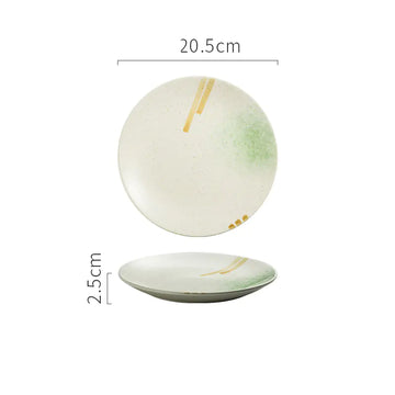 Japanese Ceramic Creative Steak Plate for Household Use