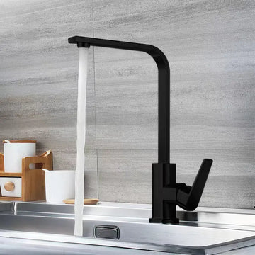 Black Coated Kitchen Faucet for Sink and Washing Bowl