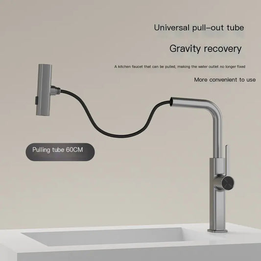 Kitchen Pull-Out Hot and Cold Faucet