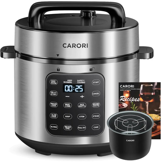 CARORI 9-in-1 Electric Pressure Cooker 6 Qt