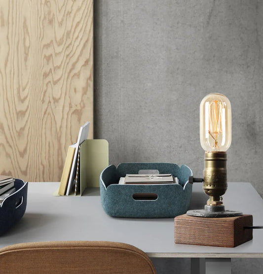 Industrial Pipe Table Lamp for Home or Bar Decor